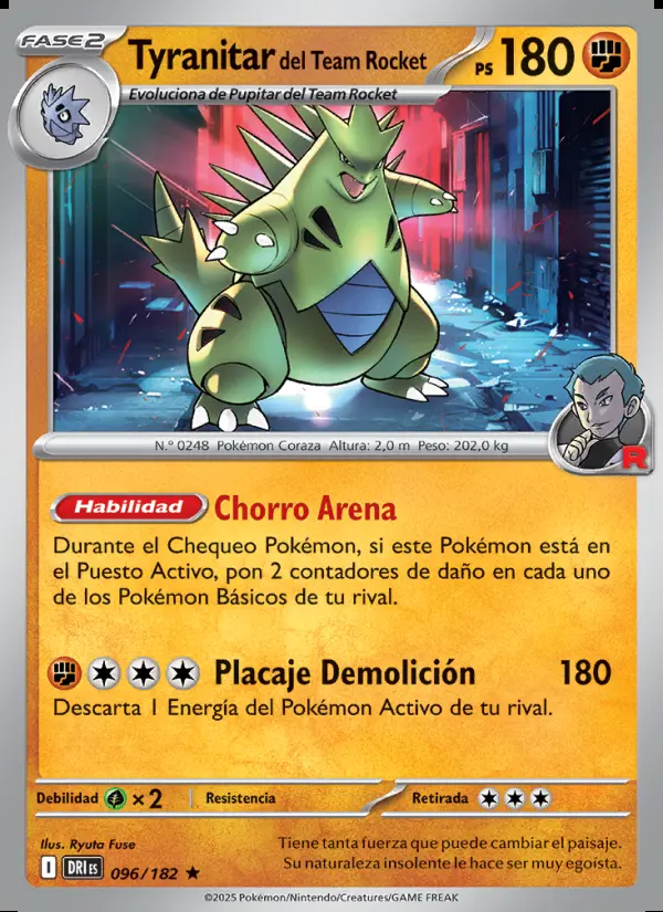 Image of the card Tyranitar del Team Rocket