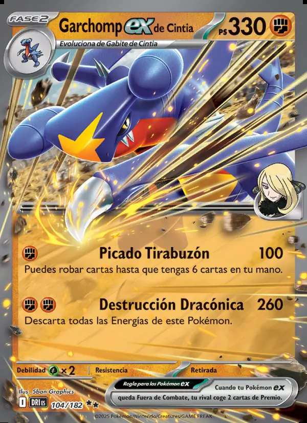 Image of the card Garchomp ex de Cintia