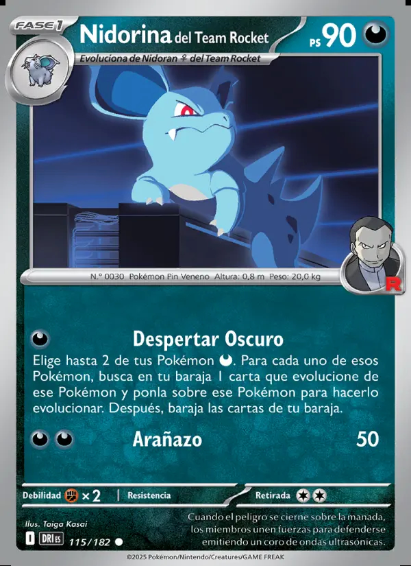 Image of the card Nidorina del Team Rocket