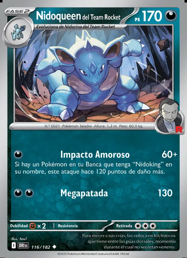 Image of the card Nidoqueen del Team Rocket