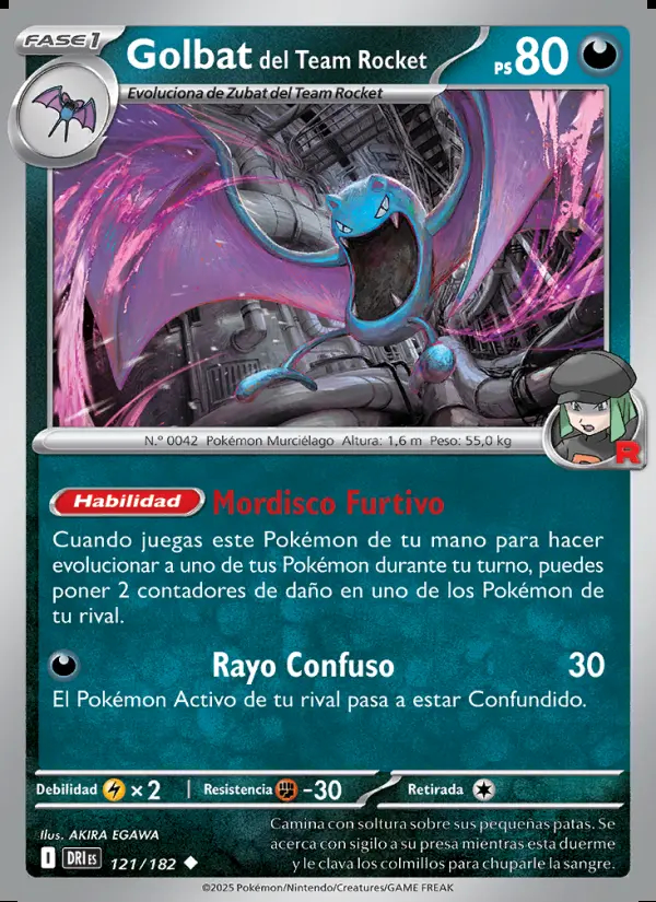 Image of the card Golbat del Team Rocket