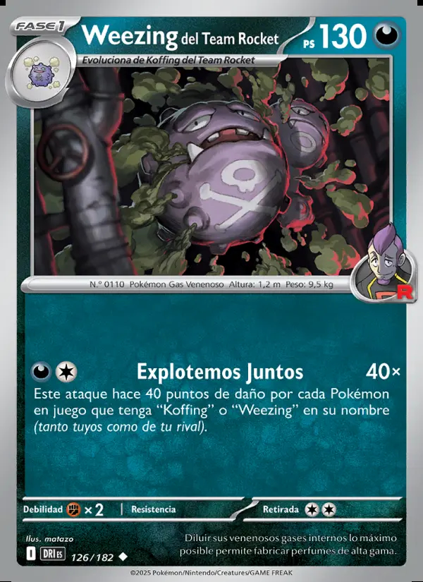 Image of the card Weezing del Team Rocket
