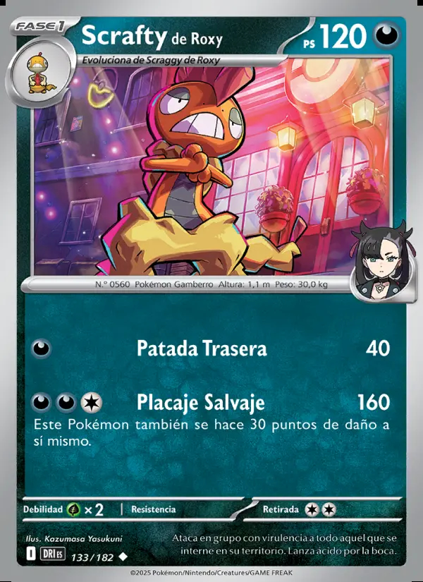Image of the card Scrafty de Roxy