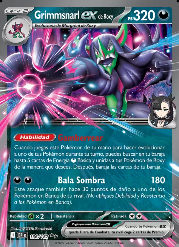 Image of the card Grimmsnarl ex de Roxy