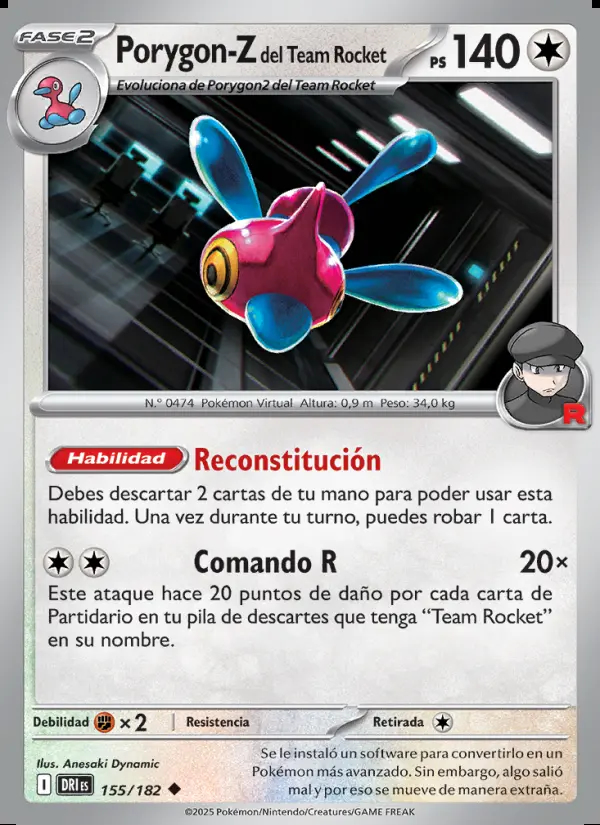 Image of the card Porygon-Z del Team Rocket