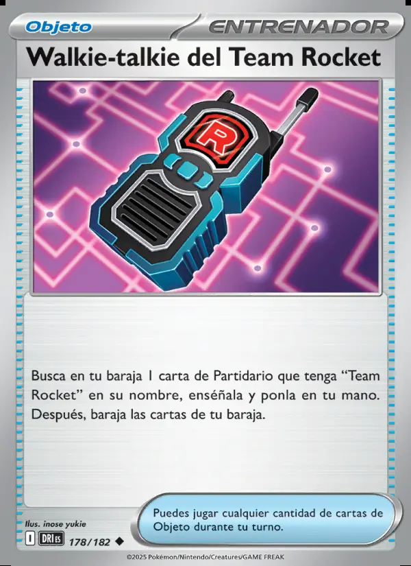 Image of the card Walkie-talkie del Team Rocket