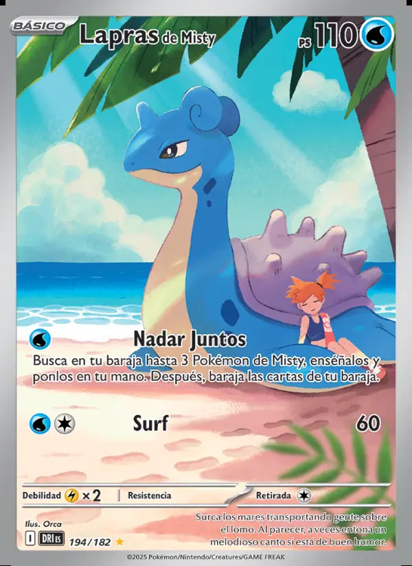 Image of the card Lapras de Misty