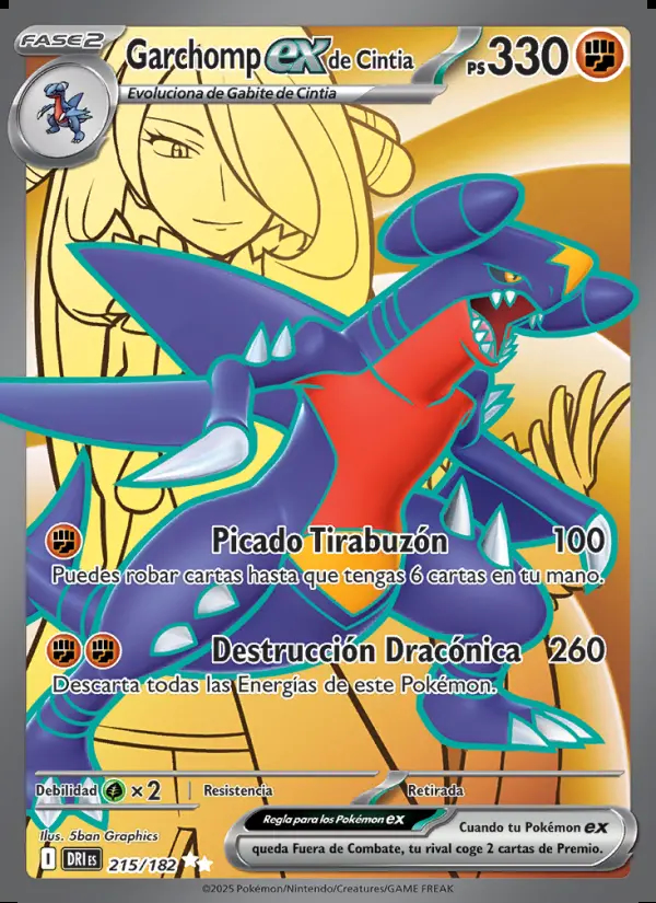 Image of the card Garchomp ex de Cintia