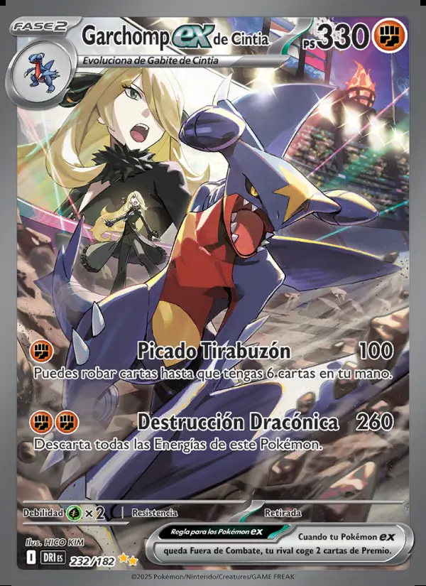 Image of the card Garchomp ex de Cintia