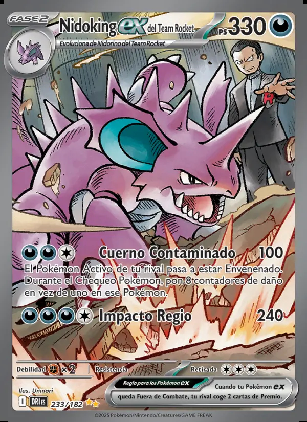 Image of the card Nidoking ex del Team Rocket