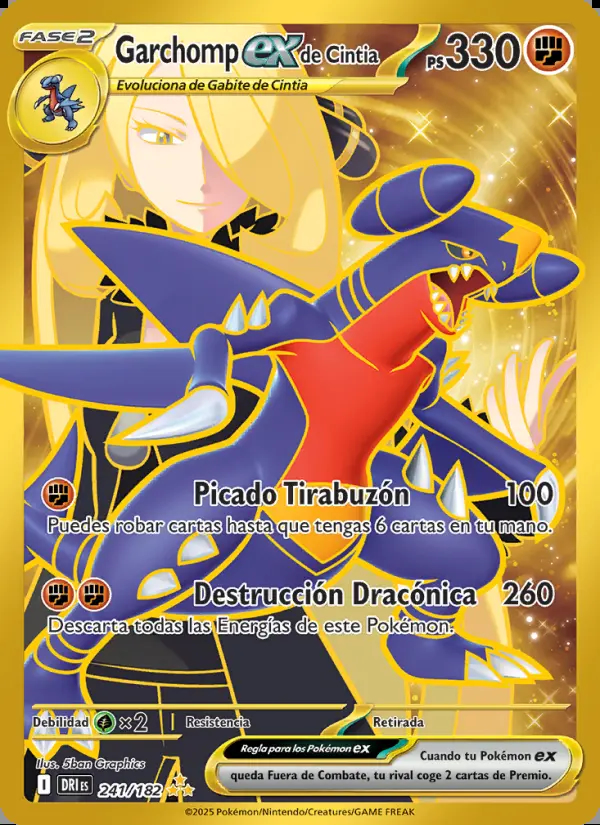 Image of the card Garchomp ex de Cintia