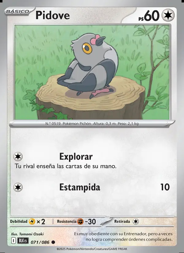 Image of the card Pidove