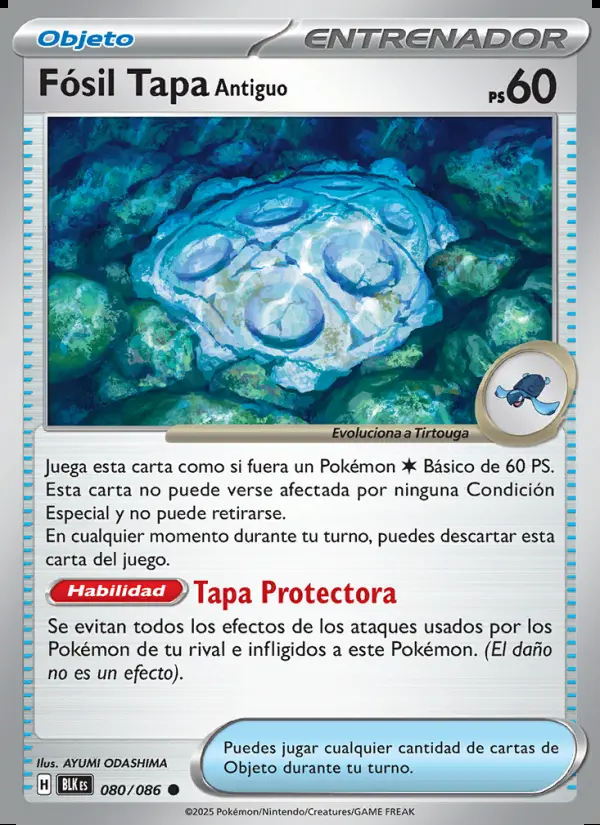Image of the card Fósil Tapa Antiguo