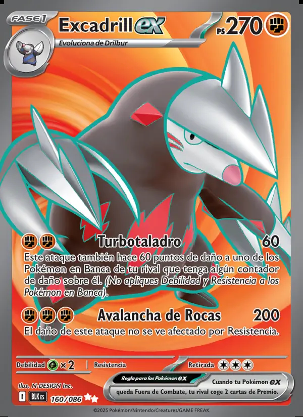 Image of the card Excadrill ex
