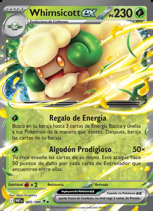 Image of the card Whimsicott ex