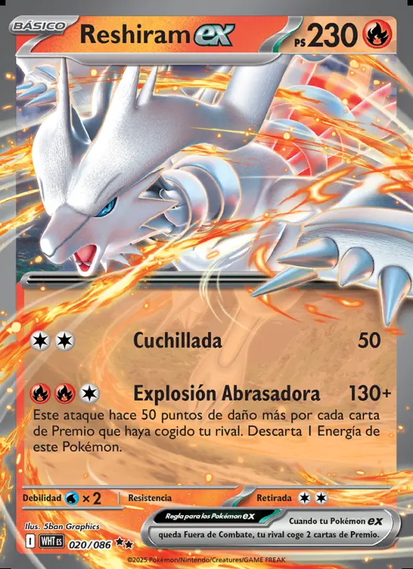 Image of the card Reshiram ex