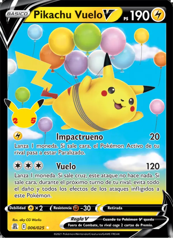 Image of the card Pikachu Vuelo V