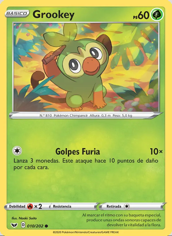 Image of the card Grookey