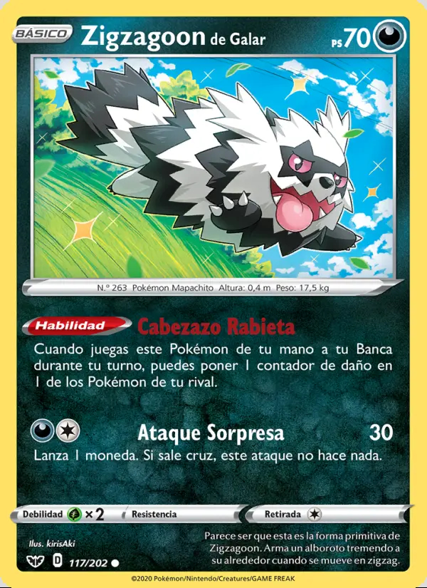 Image of the card Zigzagoon de Galar