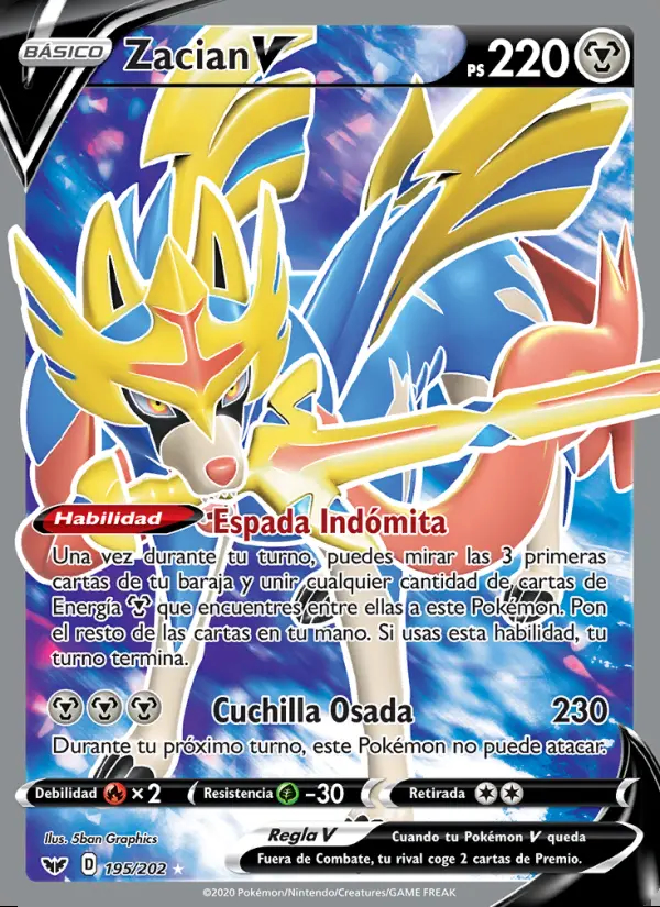 Image of the card Zacian V