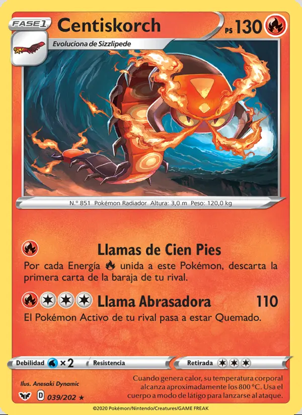 Image of the card Centiskorch