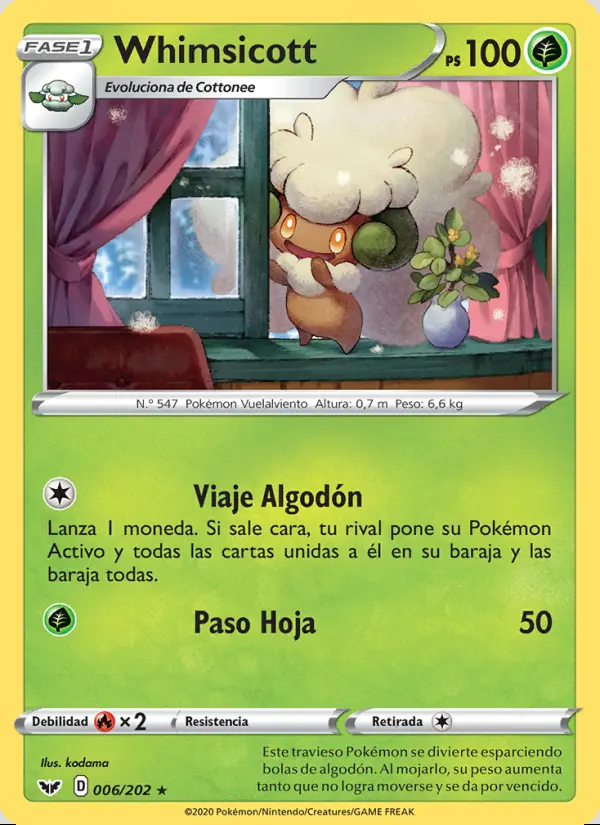 Image of the card Whimsicott