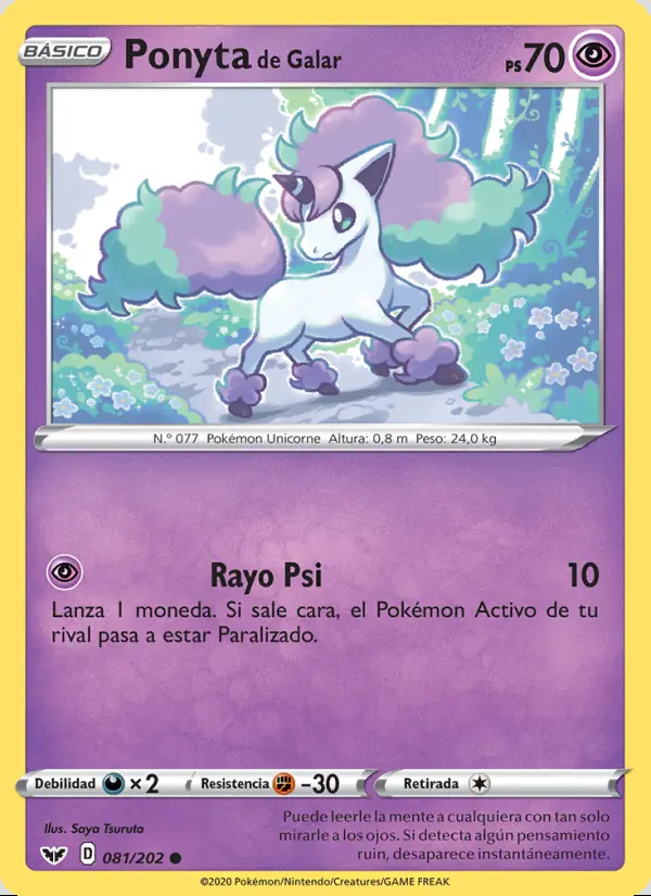 Image of the card Ponyta de Galar