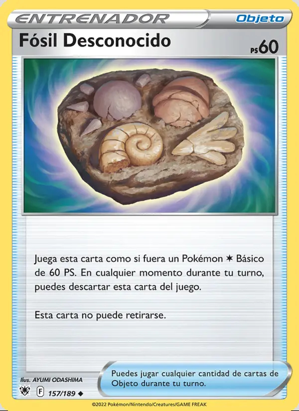 Image of the card Fósil Desconocido