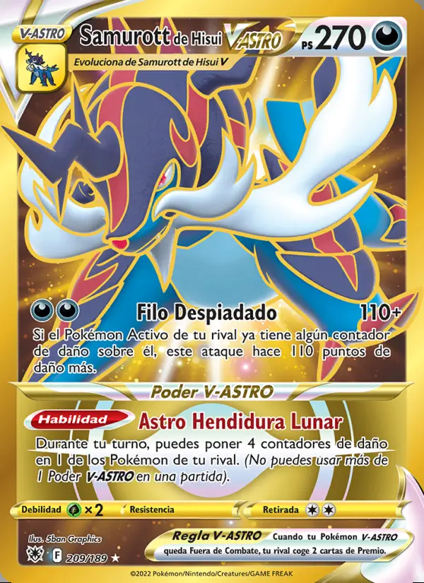 Image of the card Samurott de Hisui V-ASTRO