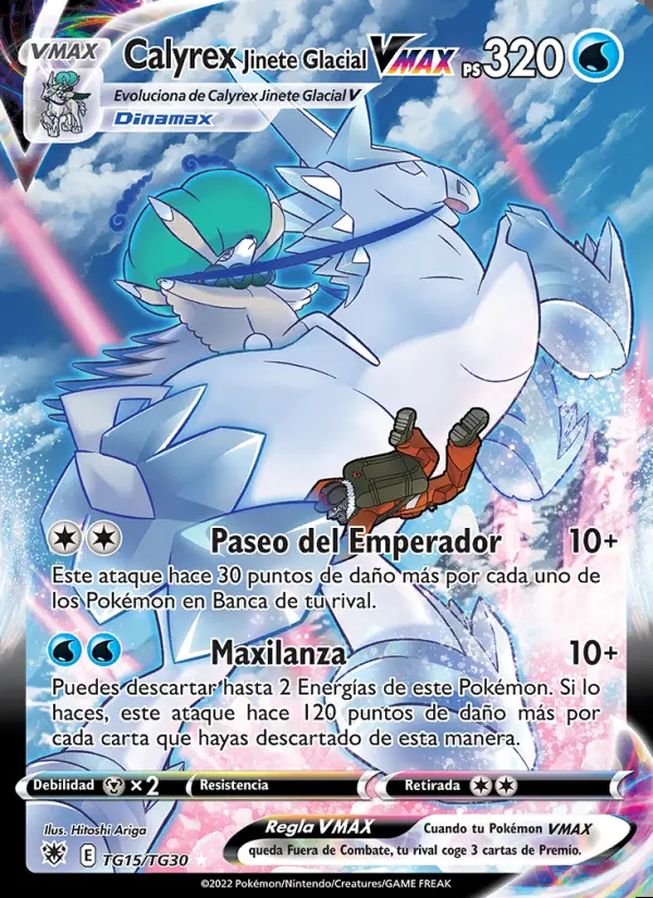 Image of the card Calyrex Jinete Glacial VMAX