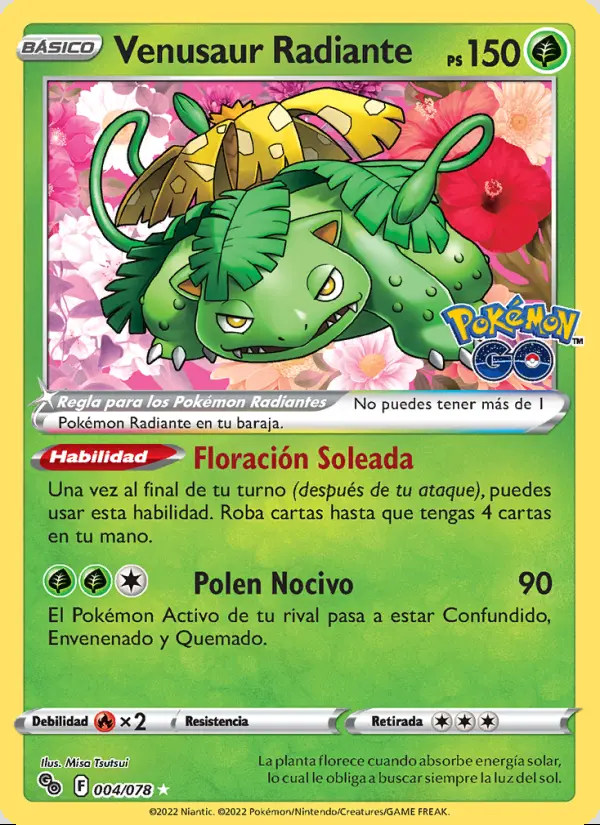 Image of the card Venusaur Radiante