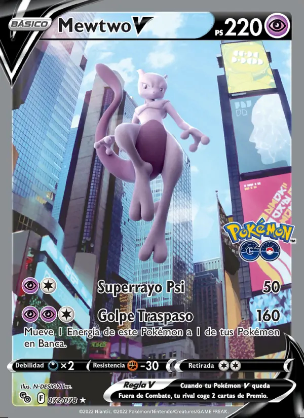 Image of the card Mewtwo V