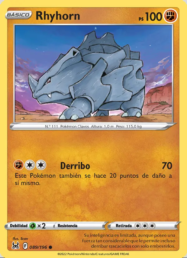 Image of the card Rhyhorn