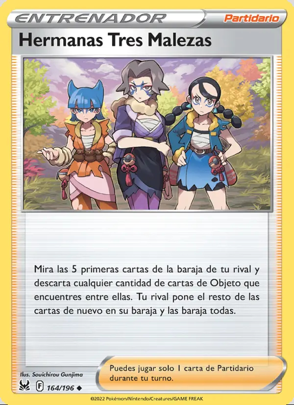 Image of the card Hermanas Tres Malezas