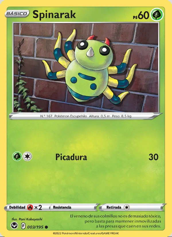 Image of the card Spinarak