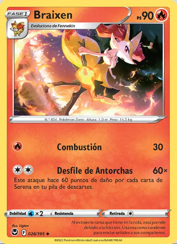 Image of the card Braixen