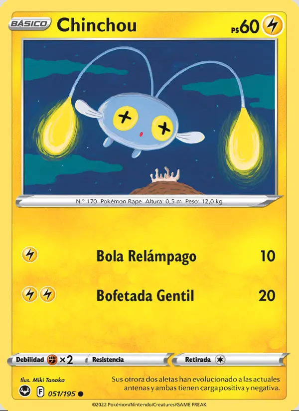 Image of the card Chinchou