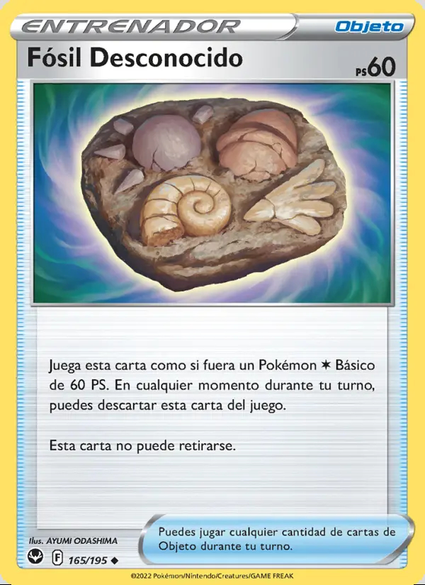 Image of the card Fósil Desconocido