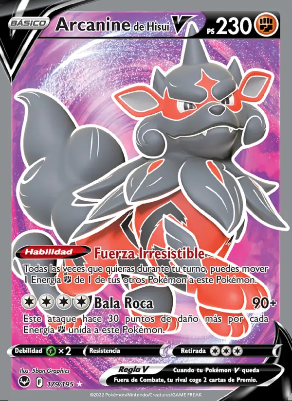 Image of the card Arcanine de Hisui V