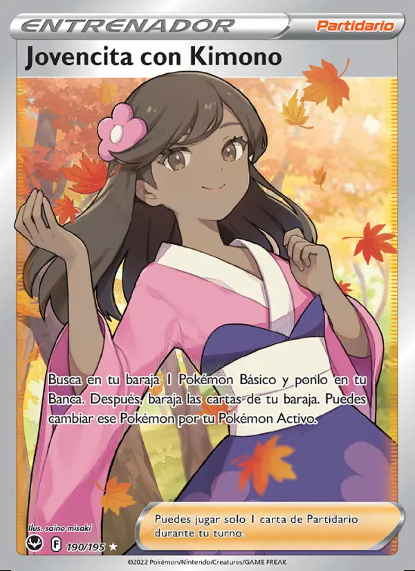 Image of the card Jovencita con Kimono