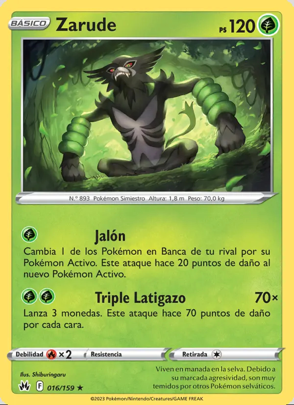 Image of the card Zarude