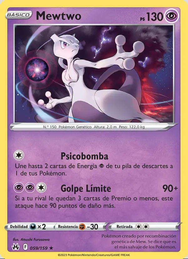 Image of the card Mewtwo