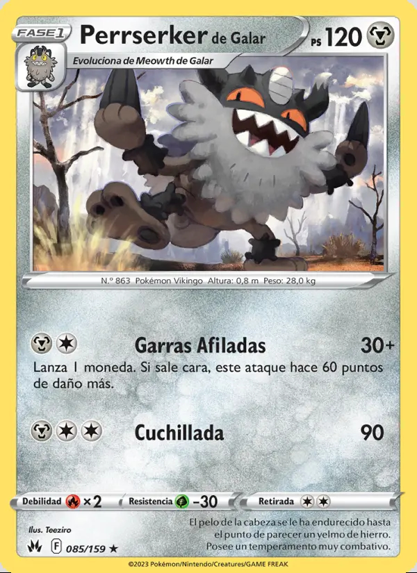 Image of the card Perrserker de Galar