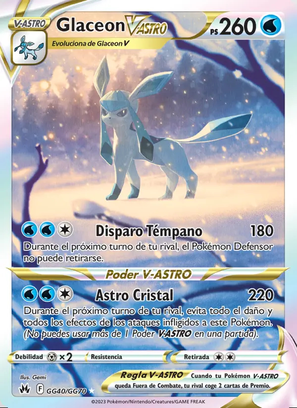 Image of the card Glaceon V-ASTRO