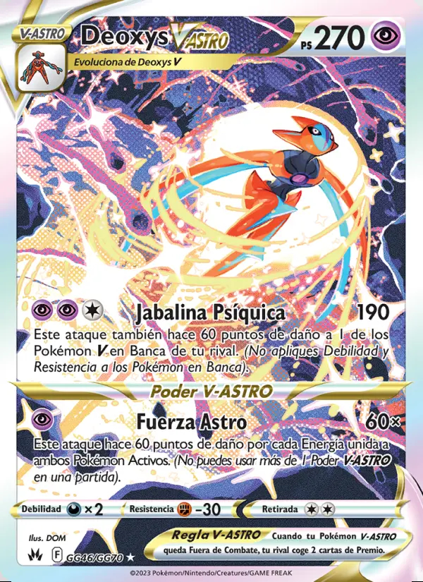 Image of the card Deoxys V-ASTRO