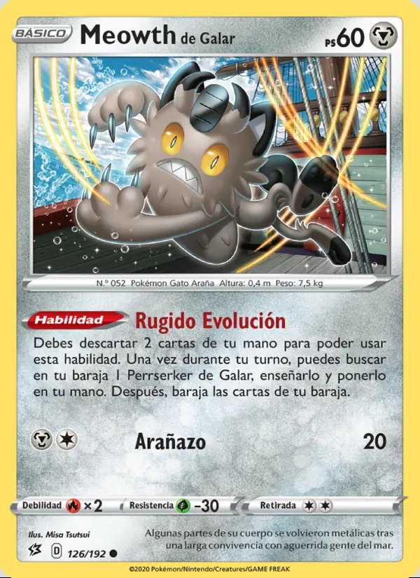 Image of the card Meowth de Galar