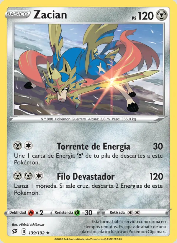 Image of the card Zacian