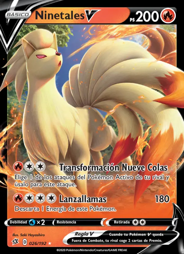 Image of the card Ninetales V