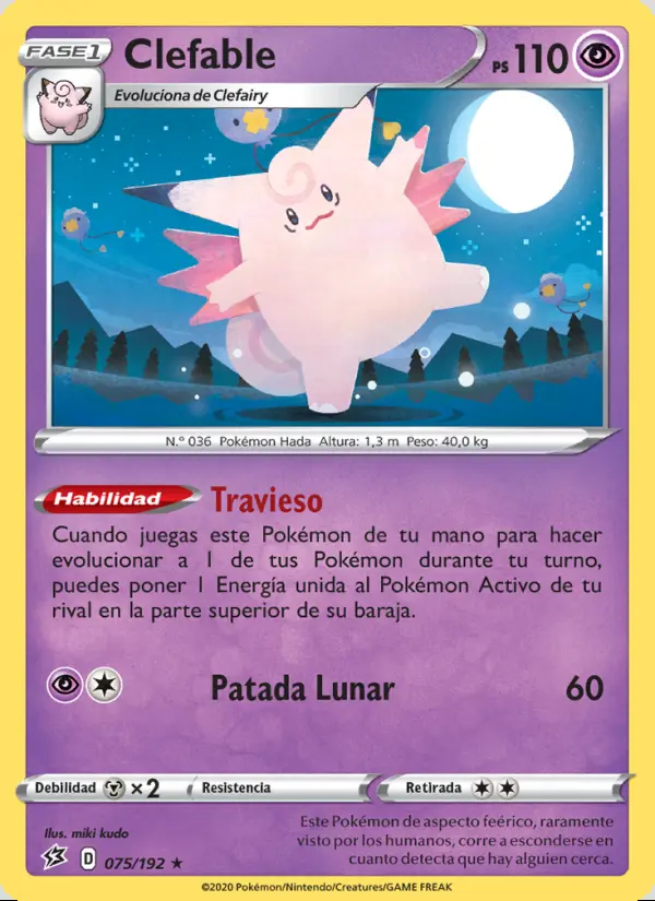 Image of the card Clefable