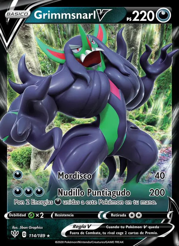 Image of the card Grimmsnarl V